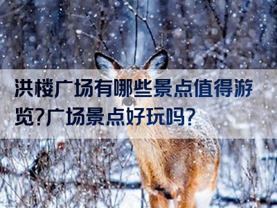 洪楼广场有哪些景点值得游览？广场景点好玩吗？