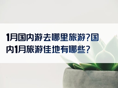 1月国内游去哪里旅游？国内1月旅游佳地有哪些？