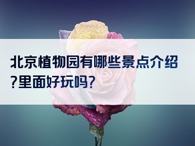 北京植物园有哪些景点介绍？里面好玩吗？