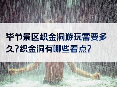 毕节景区织金洞游玩需要多久？织金洞有哪些看点？