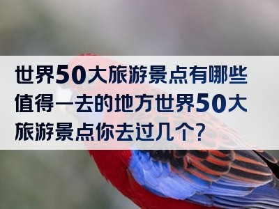世界50大旅游景点有哪些值得一去的地方世界50大旅游景点你去过几个？
