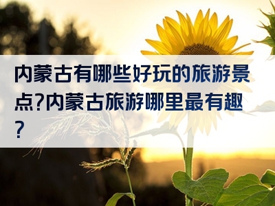 内蒙古有哪些好玩的旅游景点？内蒙古旅游哪里最有趣？