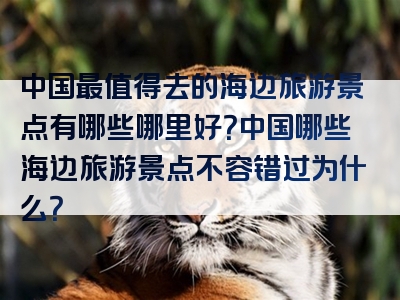 中国最值得去的海边旅游景点有哪些哪里好？中国哪些海边旅游景点不容错过为什么？