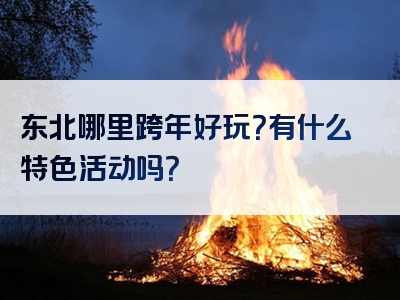 东北哪里跨年好玩？有什么特色活动吗？