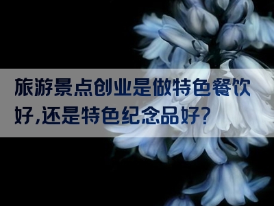 旅游景点创业是做特色餐饮好，还是特色纪念品好？