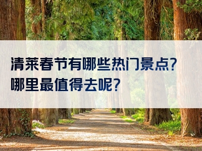 清莱春节有哪些热门景点？哪里最值得去呢？