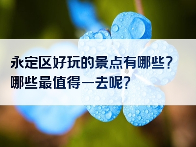 永定区好玩的景点有哪些？哪些最值得一去呢？