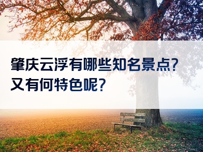 肇庆云浮有哪些知名景点？又有何特色呢？