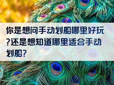 你是想问手动划船哪里好玩？还是想知道哪里适合手动划船？