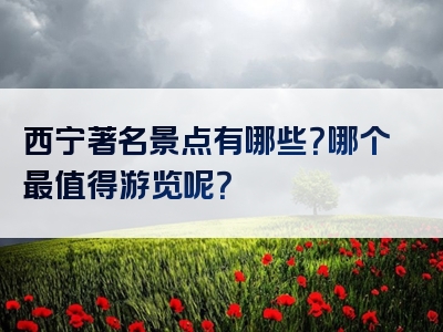 西宁著名景点有哪些？哪个最值得游览呢？