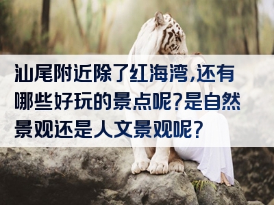 汕尾附近除了红海湾，还有哪些好玩的景点呢？是自然景观还是人文景观呢？