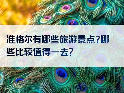 准格尔有哪些旅游景点？哪些比较值得一去？