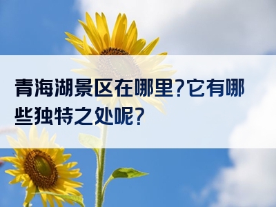 青海湖景区在哪里？它有哪些独特之处呢？
