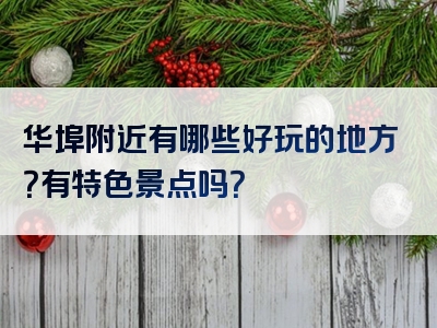 华埠附近有哪些好玩的地方？有特色景点吗？