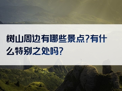 树山周边有哪些景点？有什么特别之处吗？