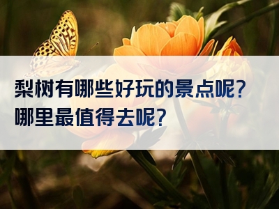 梨树有哪些好玩的景点呢？哪里最值得去呢？