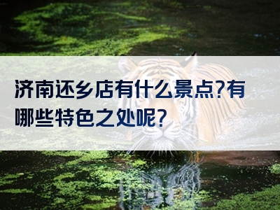 济南还乡店有什么景点？有哪些特色之处呢？