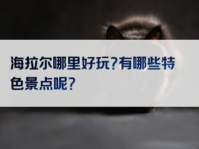 海拉尔哪里好玩？有哪些特色景点呢？